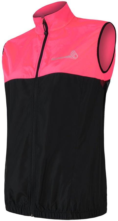 Dámská sportovní vesta Sensor Neon dámská vesta černá/reflex růžová