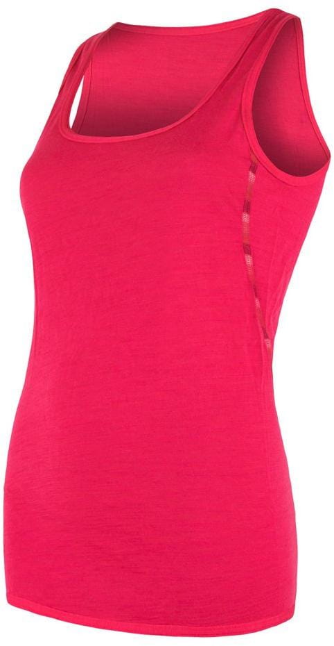 Dámské merino tričko Sensor Merino Air dámské triko bez rukávu magenta