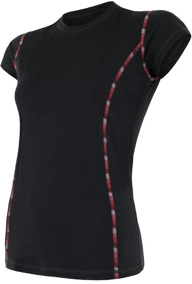 Damska koszula z merynosów Sensor Merino Air dámské triko kr.rukáv černá