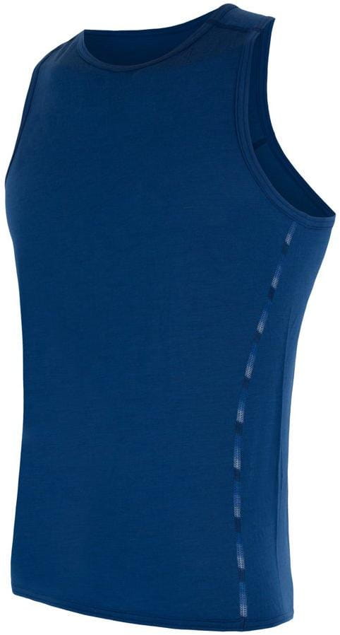 Pánske merino tričko Sensor Merino Air pánské triko bez rukávu tm.modrá