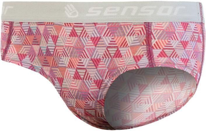 Spodná bielizeň Sensor Merino Impress dámské kalhotky lilla/pattern