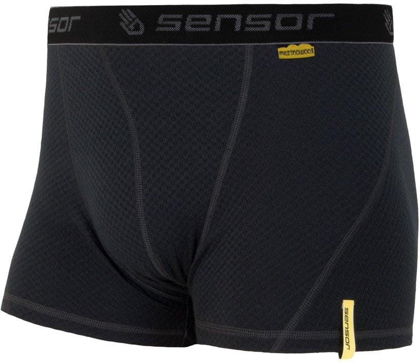 Moške kratke hlače iz merina Sensor Merino Df pánské trenky černá
