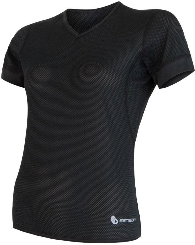 Női funkcionális póló Sensor Coolmax Air dámské triko kr.rukáv černá
