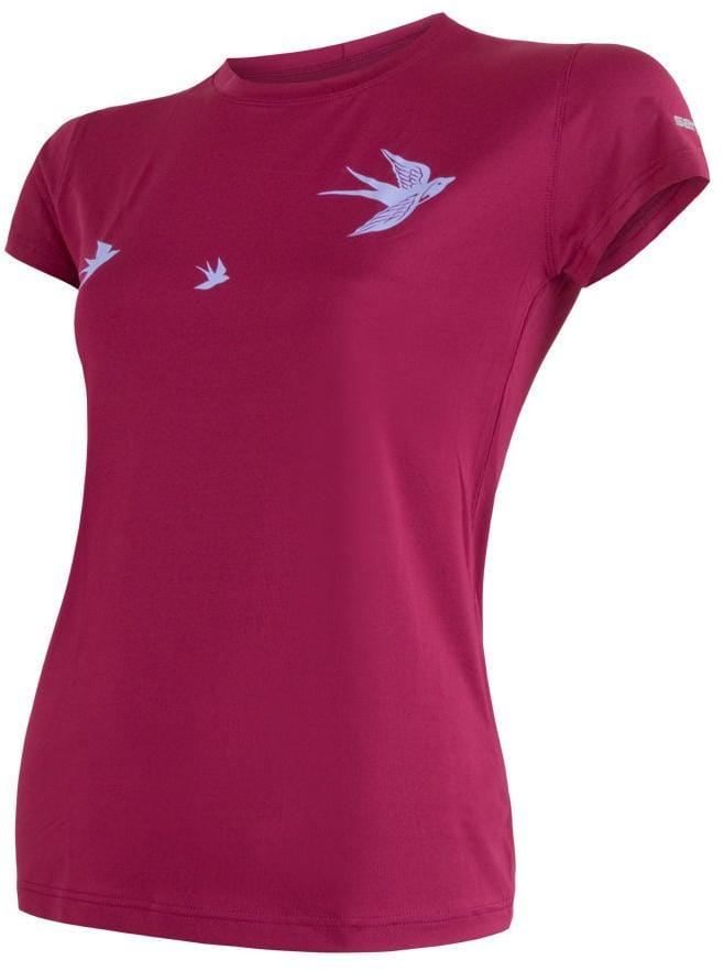 Dámské funkční tričko Sensor Coolmax Fresh Pt Swallow dámské triko kr.rukáv lilla