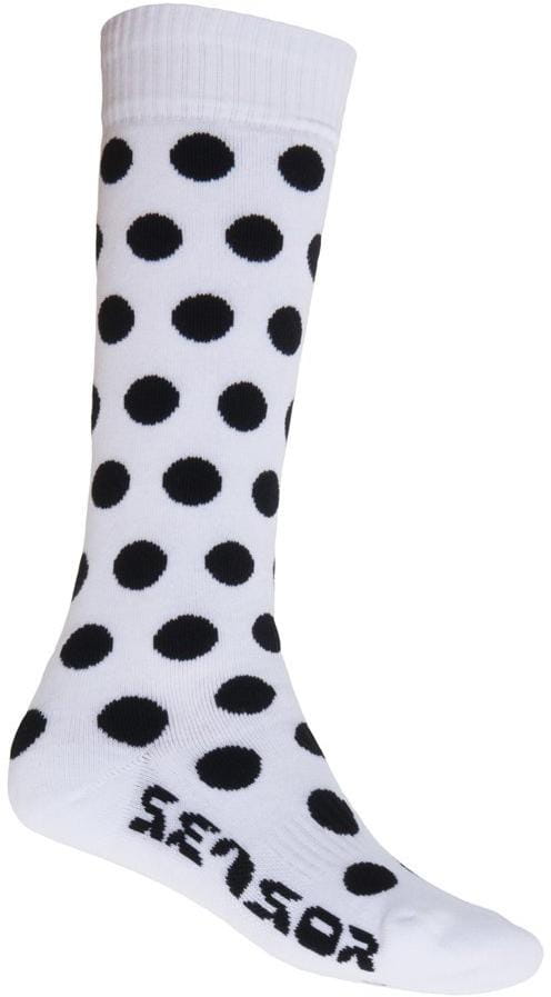 Univerzální thermo ponožky Sensor Ponožky Thermosnow Dots bílá