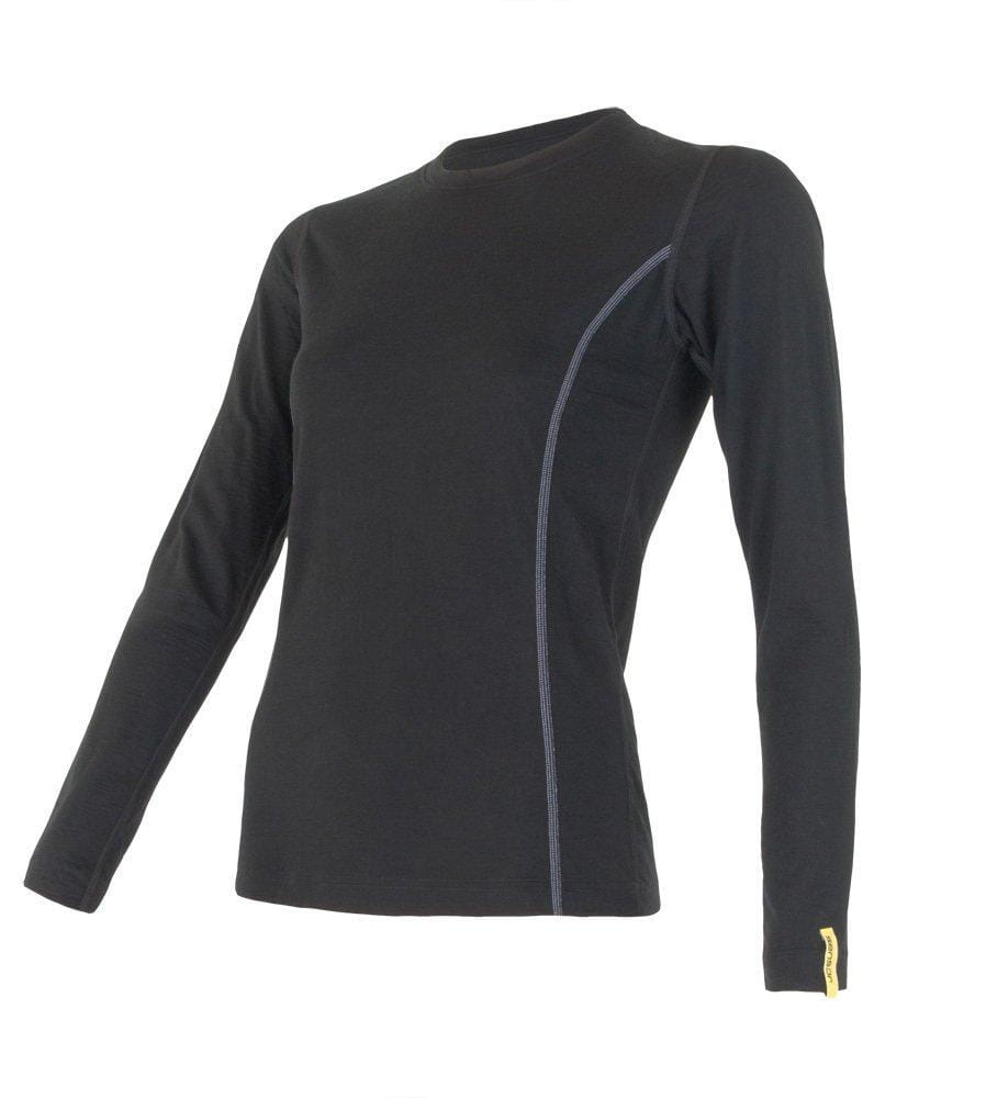 Merino-Shirt für Frauen Sensor Merino Active dámské triko dl.rukáv černá