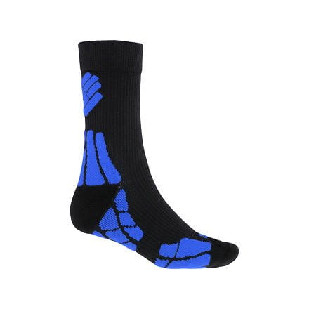 Univerzální merino ponožky Sensor Ponožky Hiking Merino Wool černá/modrá