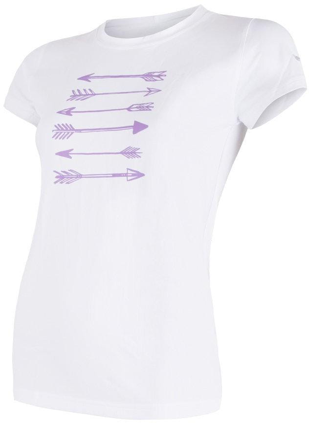Koszulki Sensor Coolmax Fresh Pt Šípy dámské triko kr.rukáv bílá