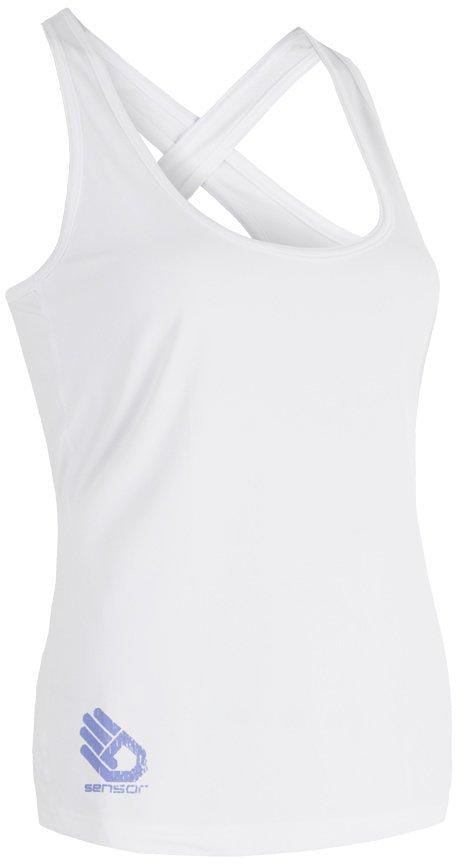 Funktions-T-Shirt für Frauen Sensor Coolmax Fresh Pt Hand dámské triko bez rukávů bílá