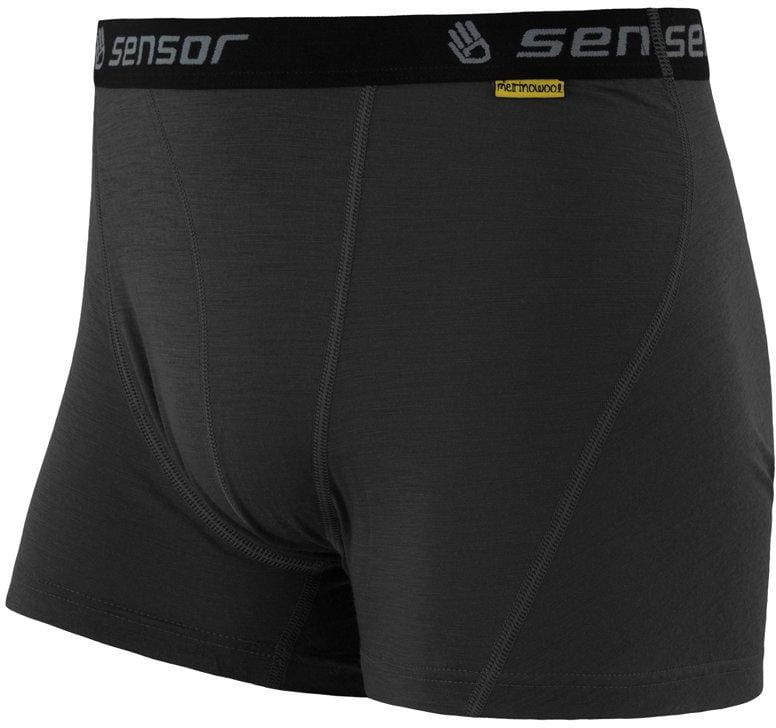 Merino-Shorts für Männer Sensor Merino Active pánské trenky černá