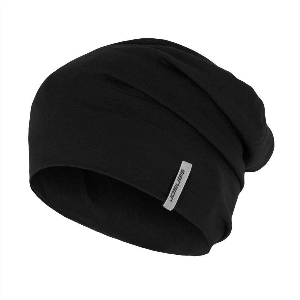 Pălărie de iarnă merinos Sensor Čepice Merino Wool černá