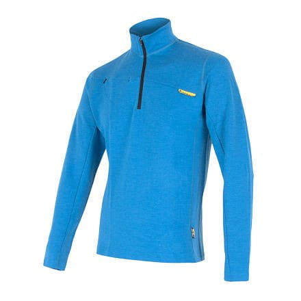 Merino-Sweatshirt für Männer Sensor Merino Upper pánská mikina krátký zip modrá
