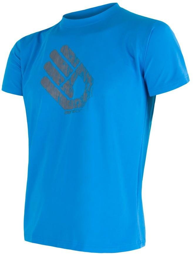 Pánské funkční tričko Sensor Coolmax Fresh Pt Hand pánské triko kr.rukáv modrá
