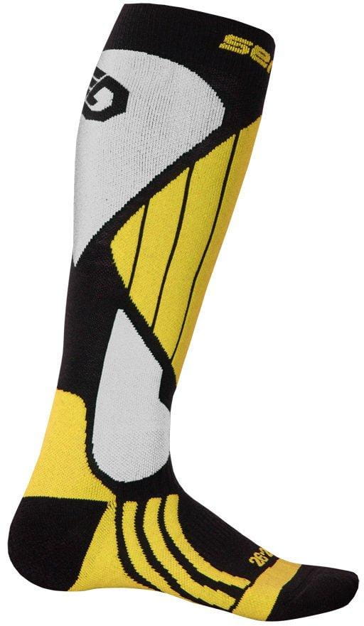 Univerzální podkolenky Sensor Ponožky Snow Pro černá/žlutá/bílá