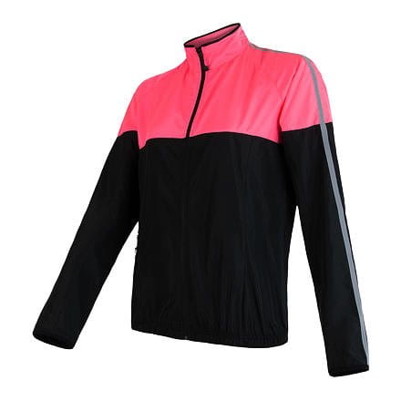 Kabátok Sensor Neon dámská bunda černá/reflex růžová