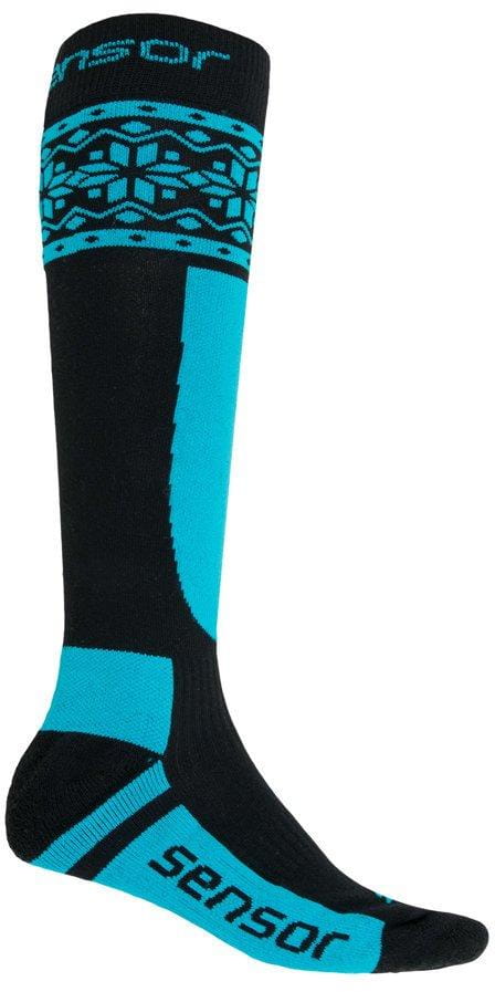 Univerzálne termo ponožky Sensor Ponožky Thermosnow Norway černá/modrá Barva	černá/modrá