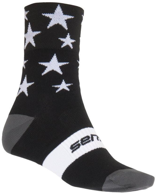 Universal-Socken Sensor Ponožky Stars černá/bílá
