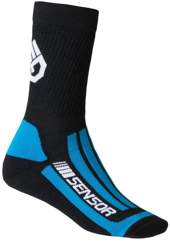 Șosete universale Sensor Ponožky Treking Evolution černá/modrá
