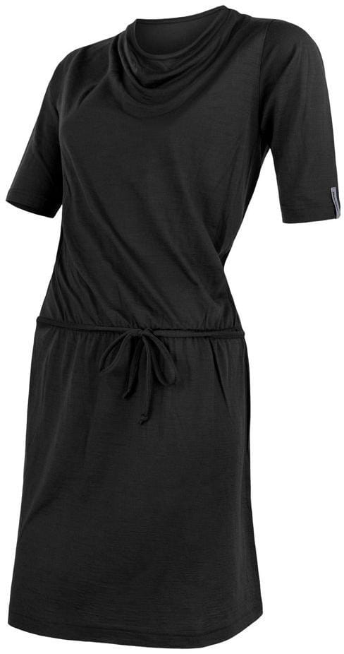 Dámske merino šaty Sensor Merino Active dámské šaty černá