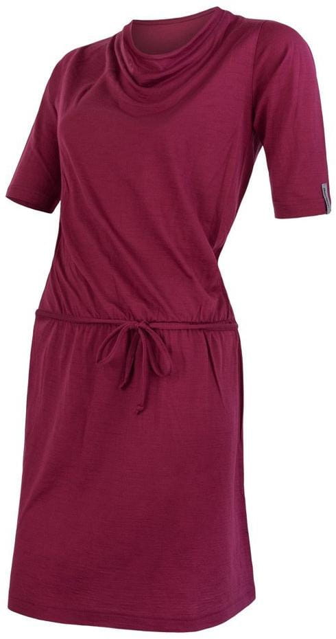 Damska sukienka z merynosów Sensor Merino Active dámské šaty lilla