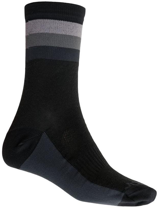 Univerzális zokni Sensor Ponožky Coolmax Summer Stripe černá/šedá