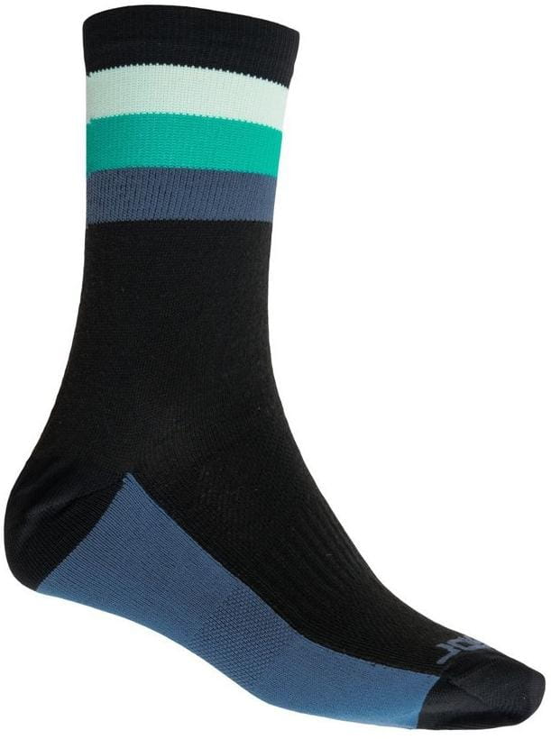 Skarpetki uniwersalne Sensor Ponožky Coolmax Summer Stripe černá/zelená