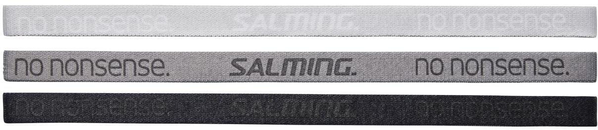 Damskie opaski do włosów Salming Hairband 3-pack Grey/Black