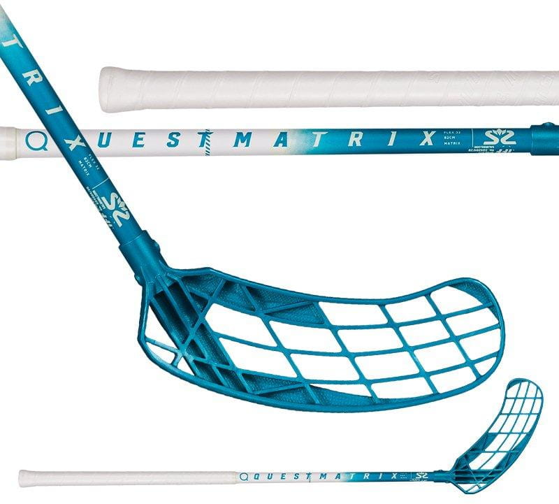 Unihockeyschläger Salming Matrix 32 White/Blue