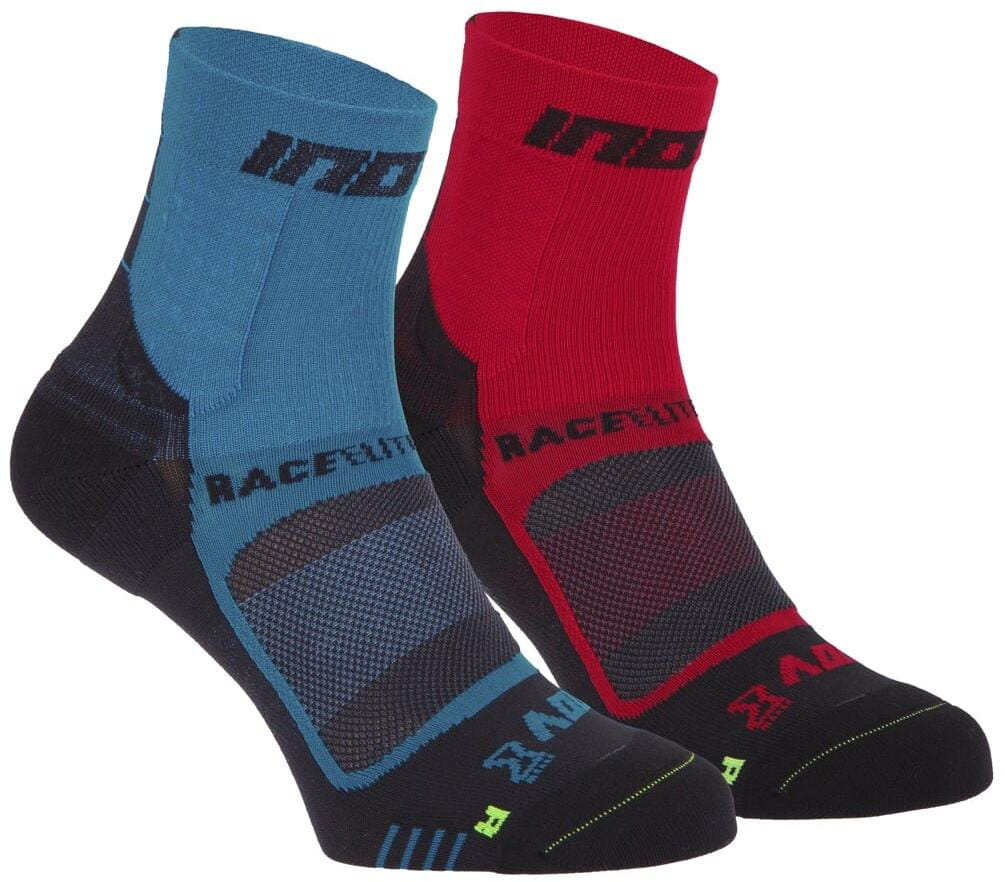 Bežecké ponožky Inov-8  RACE ELITE PRO SOCK blue/black + red/black modrá a červená