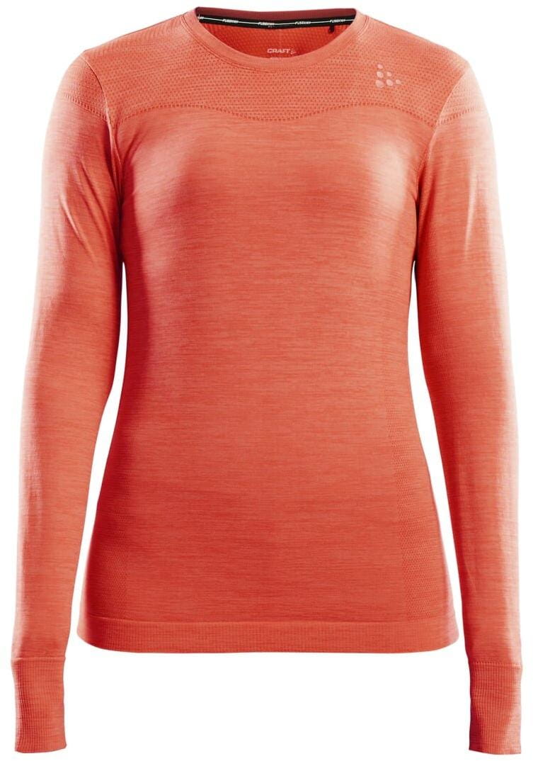 T-shirt Craft W Triko Fuseknit Comfort LS oranžová
