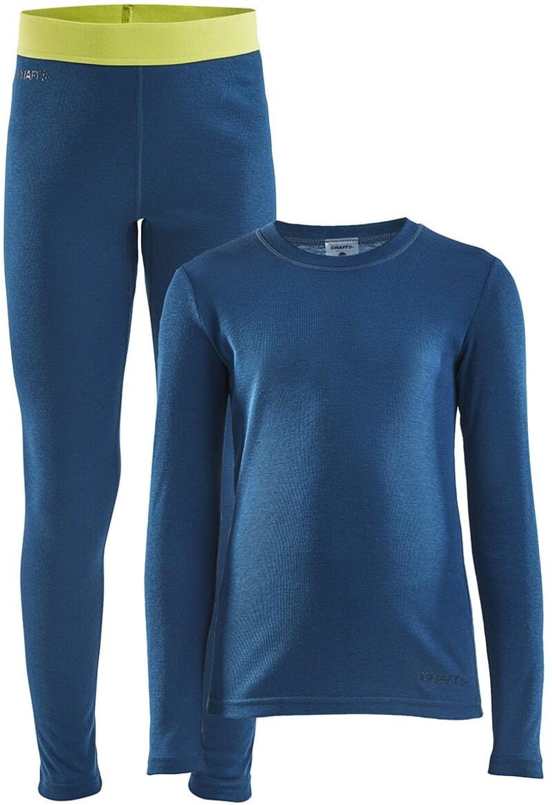 Pánské sportovní tričko Craft Set CORE Warm Baselayer Junior tmavě modrá