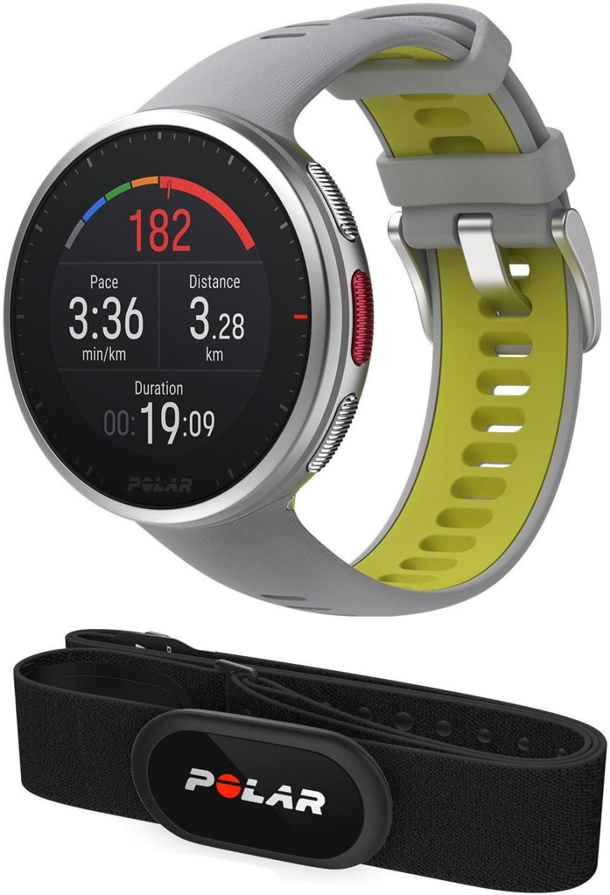 Běžecké a sportovní hodinky s GPS Polar Vantage V2 HR šedý