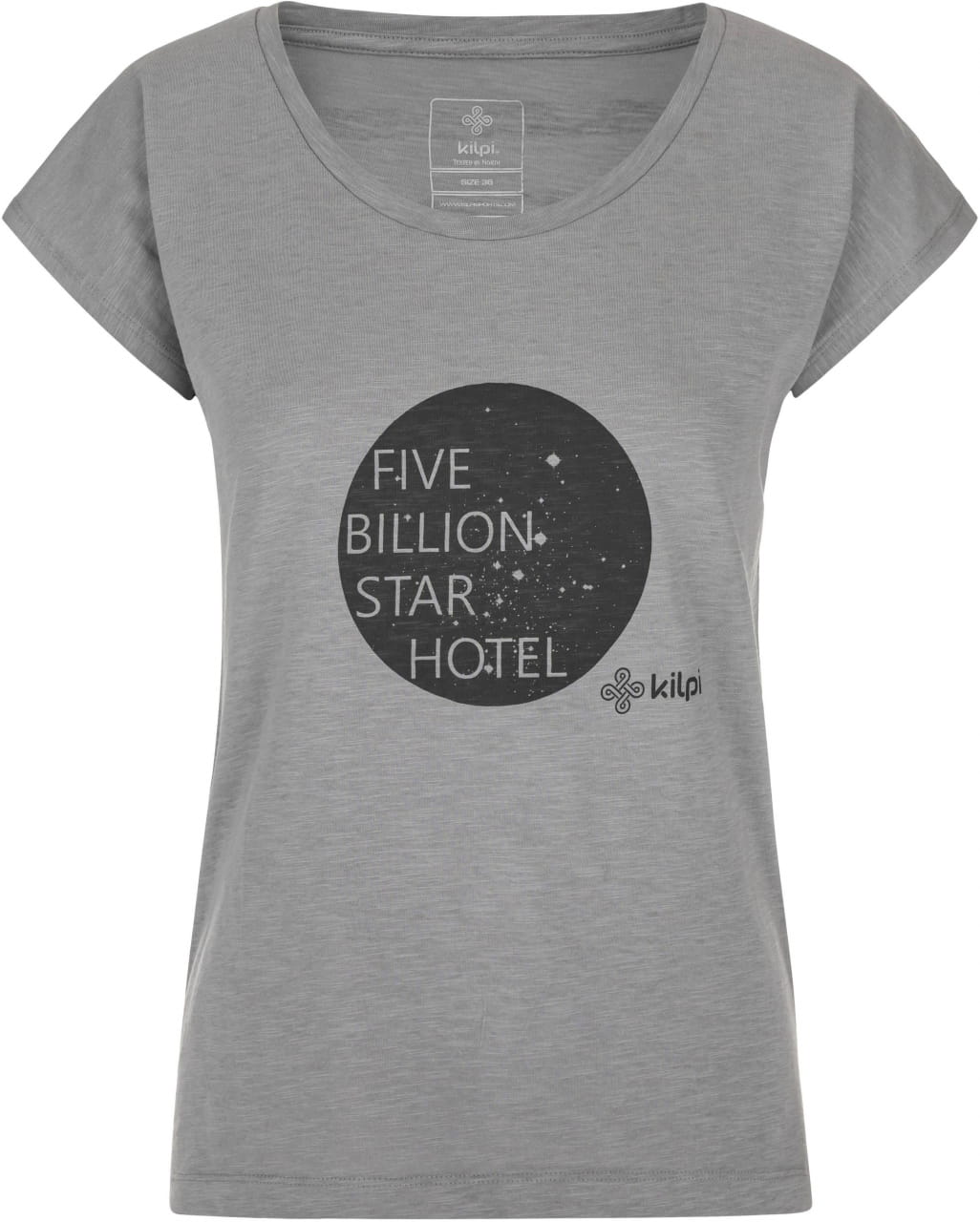 Baumwoll-T-Shirt für Frauen Kilpi Star Světle Šedá