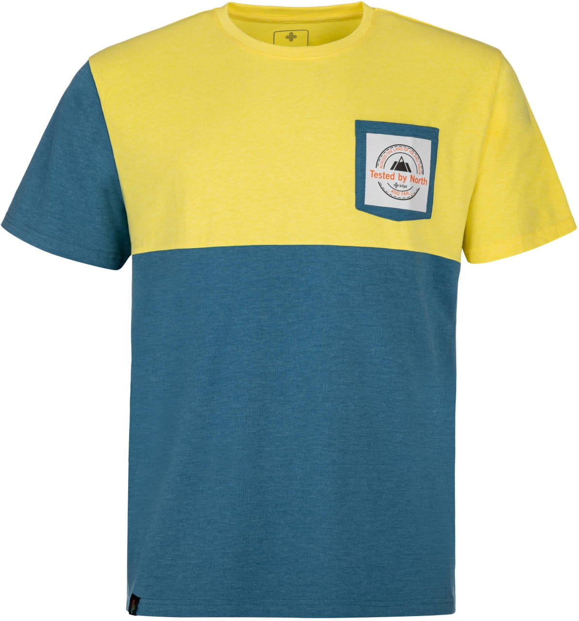 Pánske bavlnené tričko Kilpi Melang Tmavě Modrá