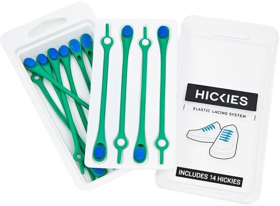 elastické tkaničky Hickies Green / Blue