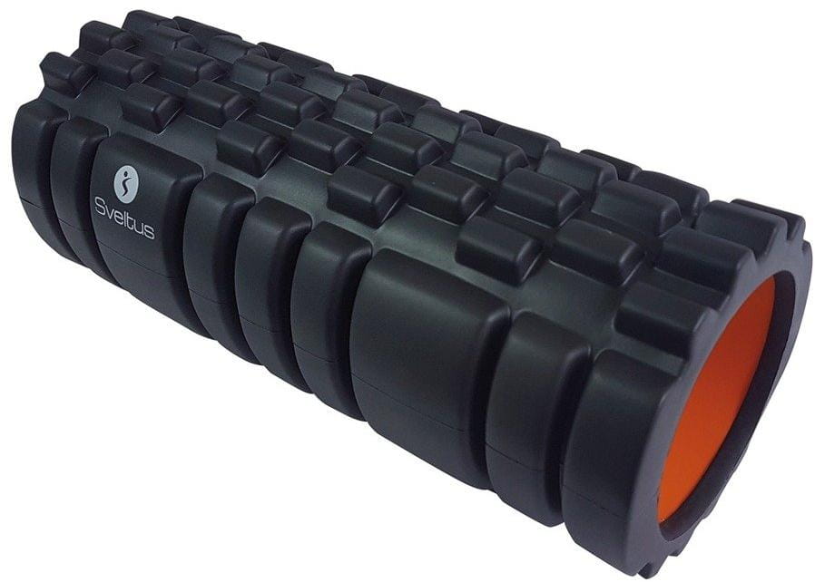 Fitness vybavenie Sveltus Foam Roller With Grid Black/Orange